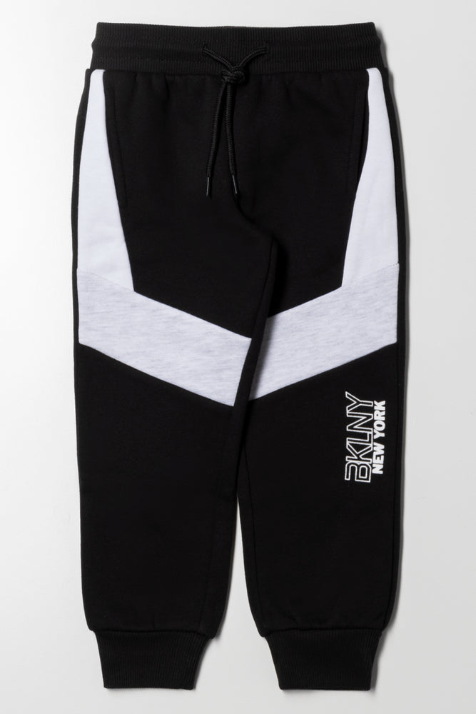 Colourblock Trackpants Black