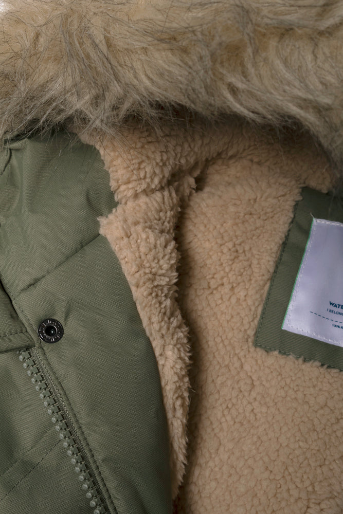 Hooded Parka Jacket Green