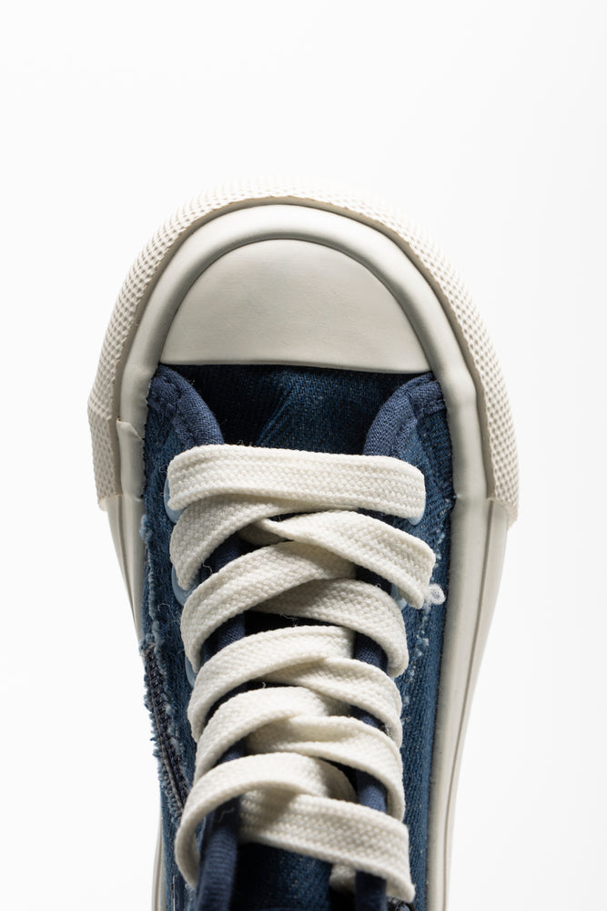 Stitch Denim High Top Sneaker Blue (4)