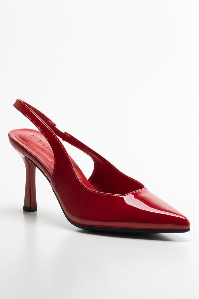 Slingback Heel Red