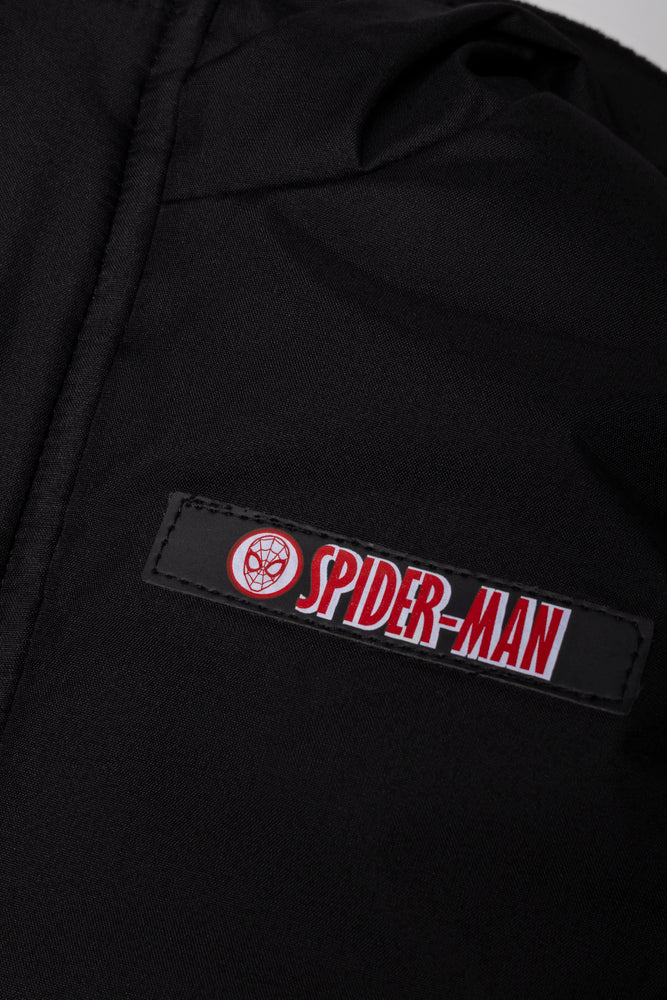 Spider-Man Parka Jacket Black