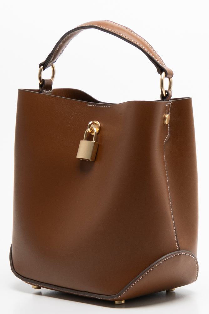 Mini Bucket Bag Tan