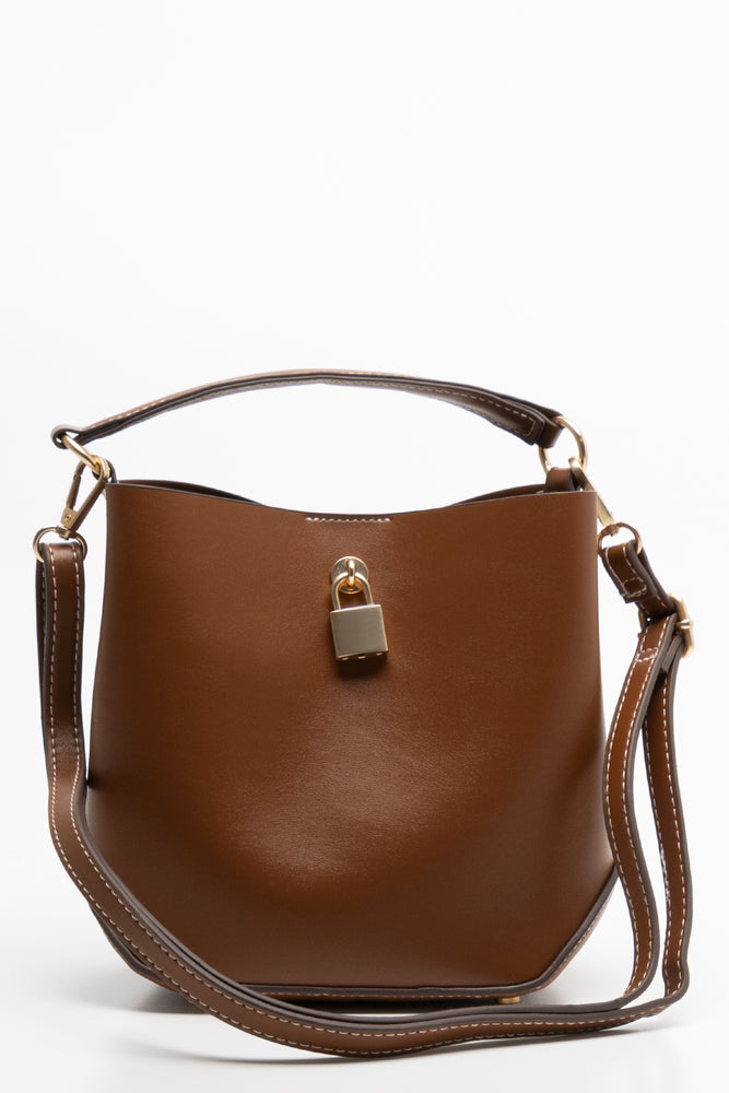 Mini Bucket Bag Tan (6)