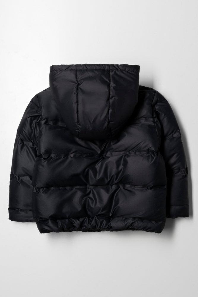 Hooded Puffer Jacket Black (3)