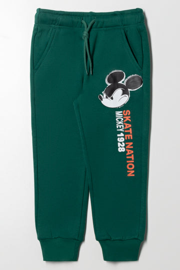 Mickey Mouse Trackpants Green