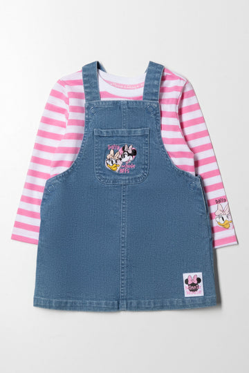 Minnie Mouse Denim Pinafore