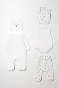 5 Piece Bear Set White (6)