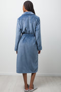 Shawl Collar Gown Blue (2)