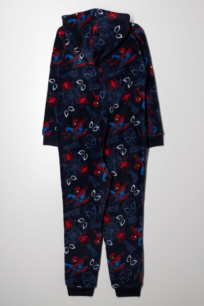 Spider-Man Fleece Onesie Navy (2)