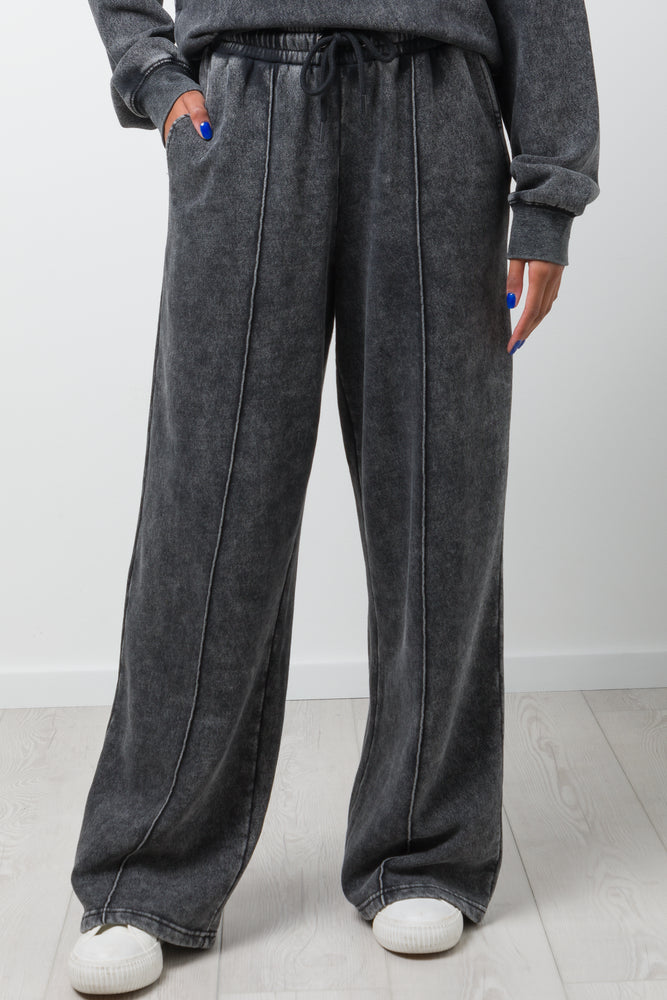 Wide Leg Jogger Dark Grey