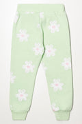 Bluey Floral Trackpants Green (2)