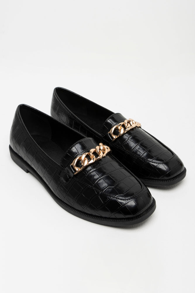 Chain Loafer Black