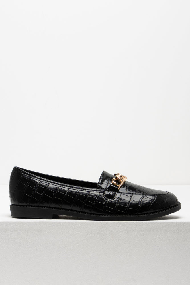 Chain Loafer Black