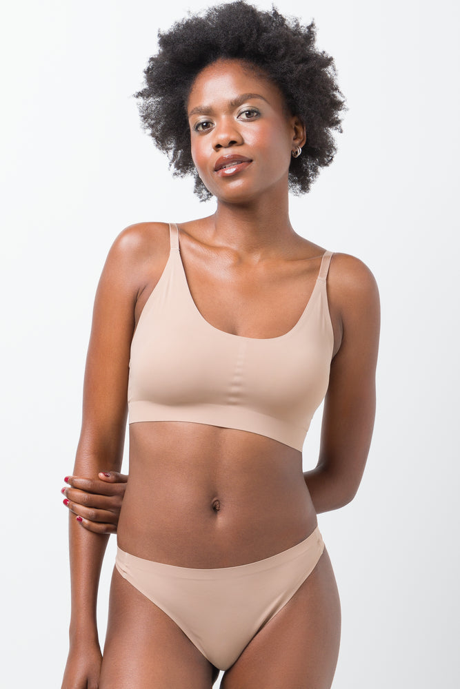 Bonded Bralette Natural