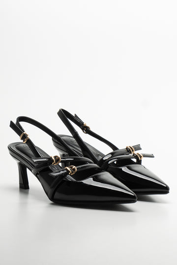 Slingback Heels Black