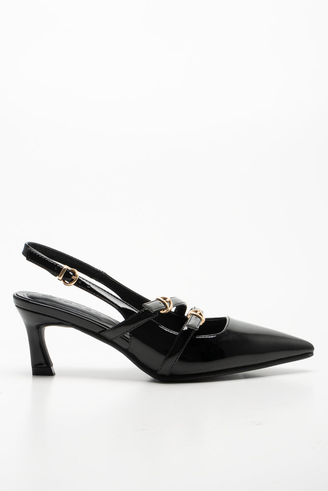 Slingback Heels Black