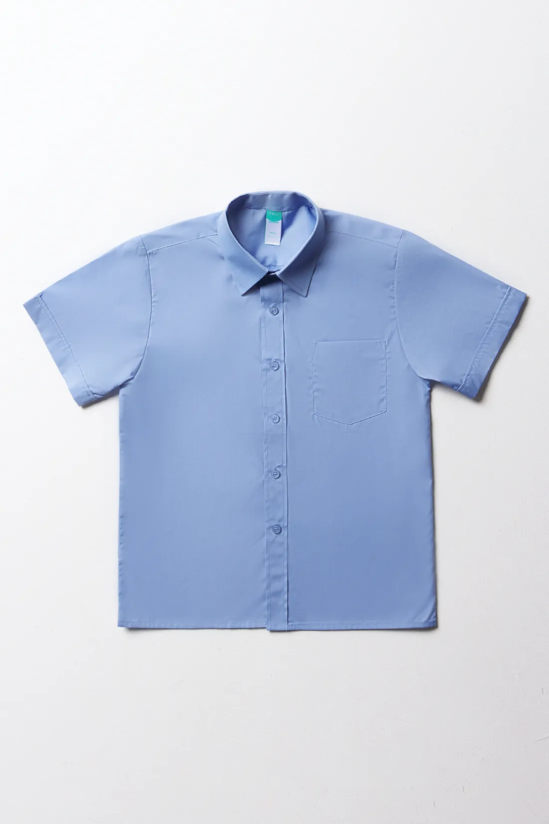 Unisex short sleeve collar shirt blue - Kids's School Clothes | Ackermans