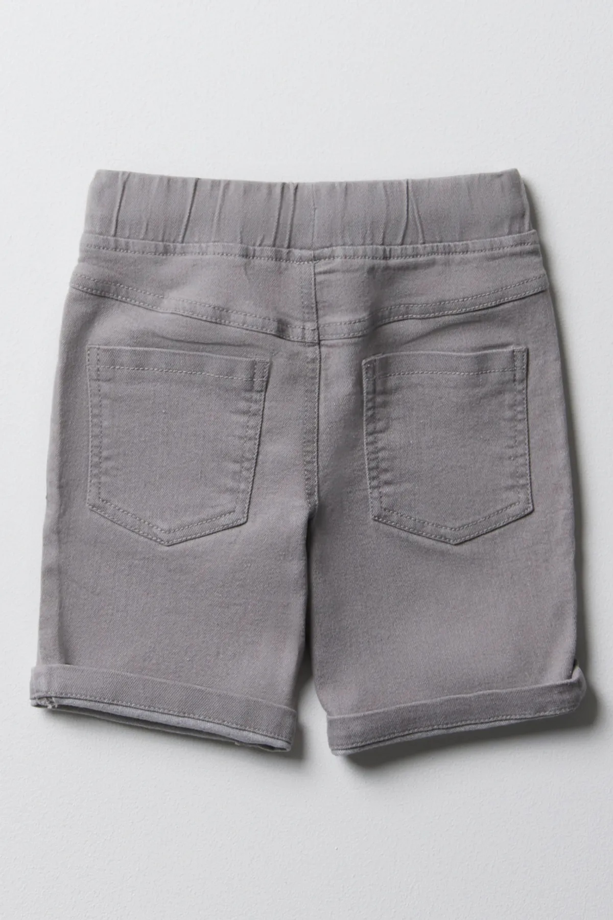 Grey Denim Shorts