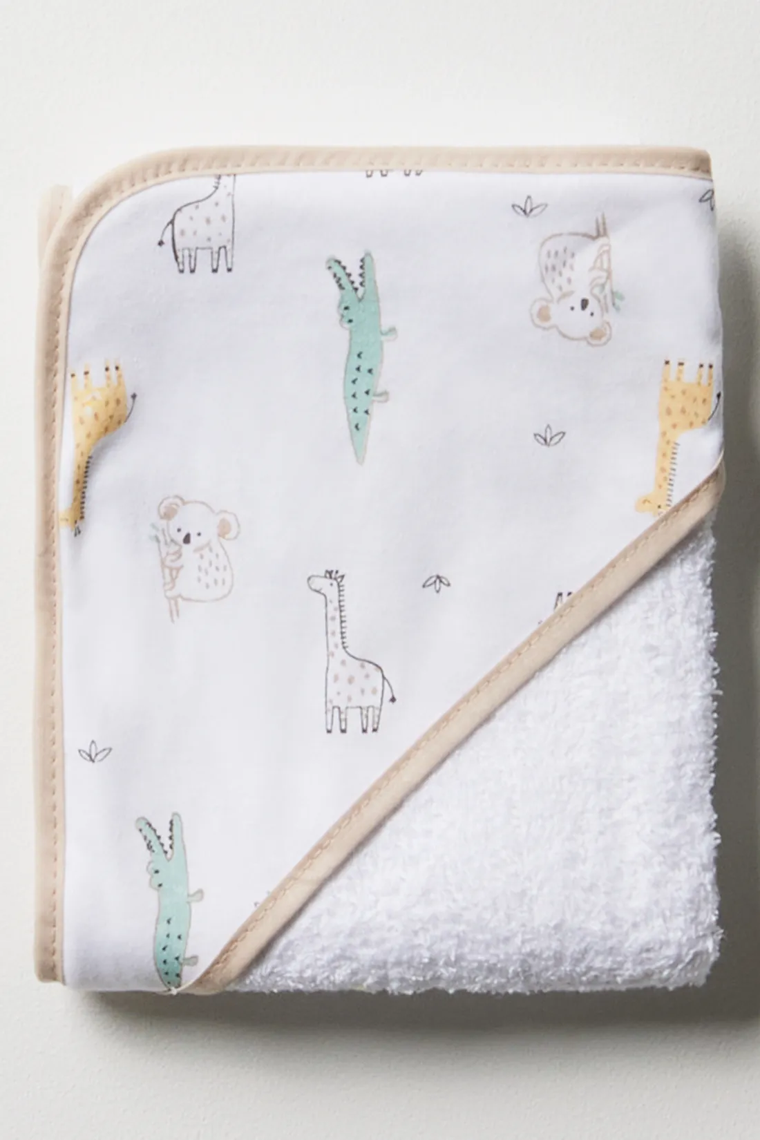 safari hooded baby towel