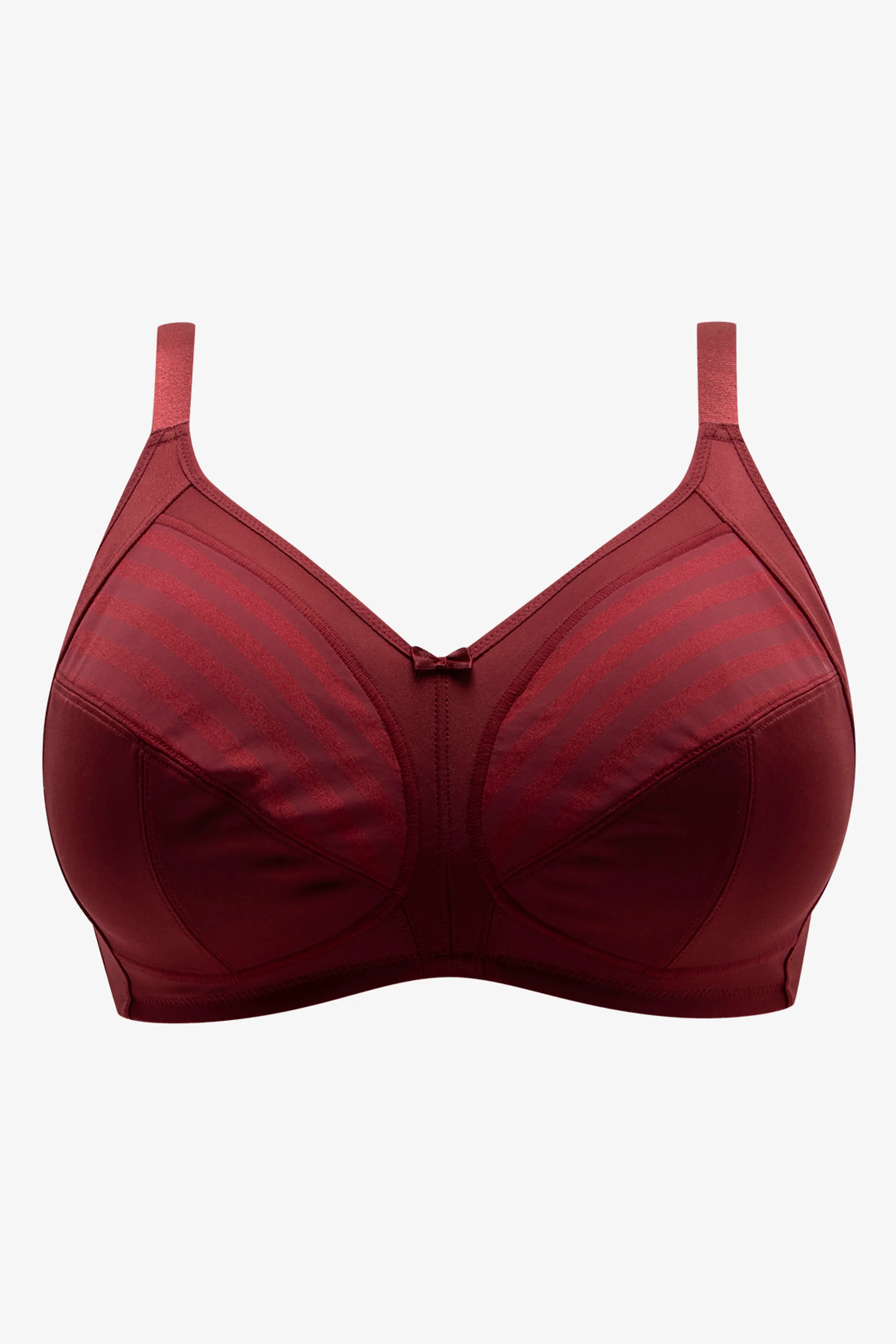 Shadow stripe non padded wirefree bra red - WOMEN's Bras