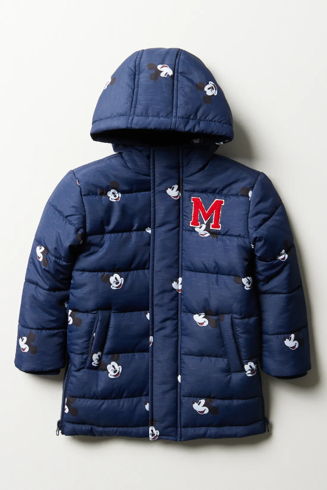 Mickey Mouse parka jacket navy - KIDS CHARACTER Jackets & Knitwear ...