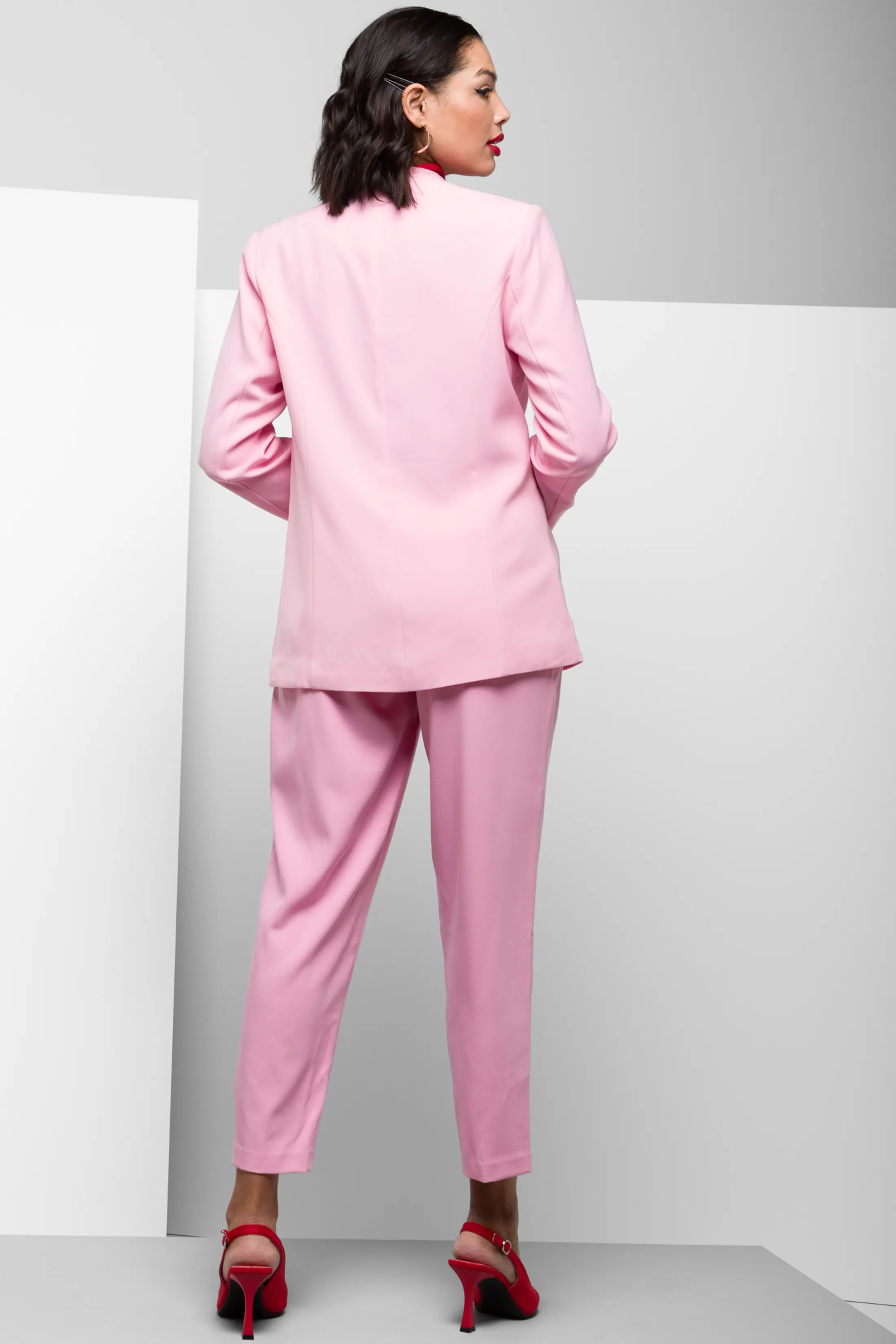 Printed Pink Satin Night Suit Set for Women – Stilento